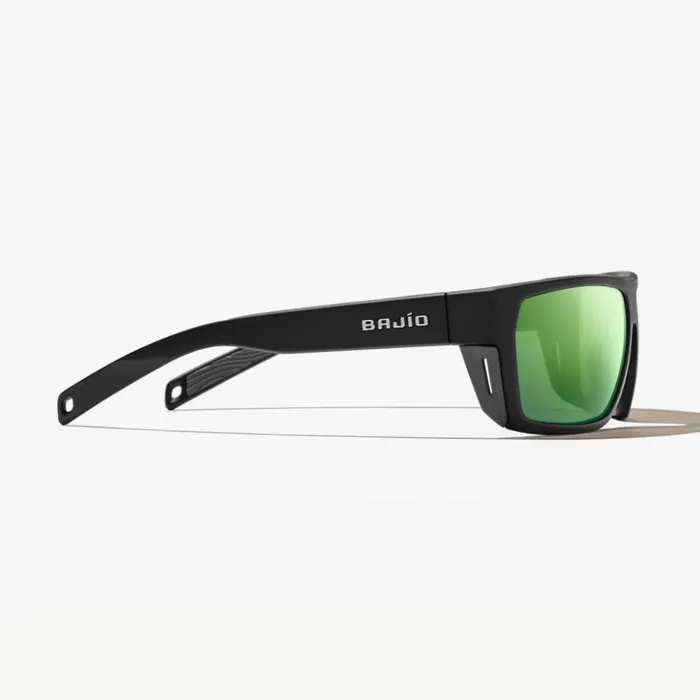 Sunglasses Men Orvis Bajio Palometa Sunglasses Black Frame Green Lens