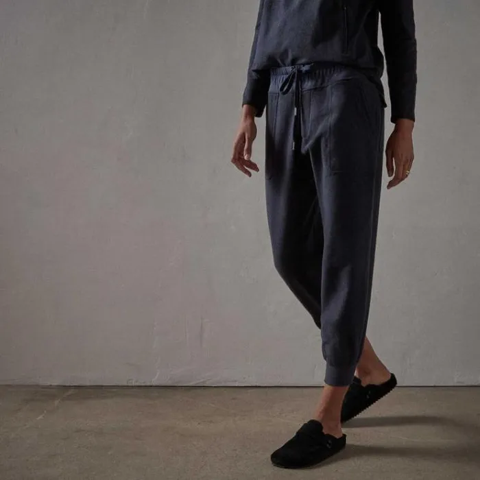 Sweat TopsBottoms Women James Perse Brushed Terry Pocket Pant Navy