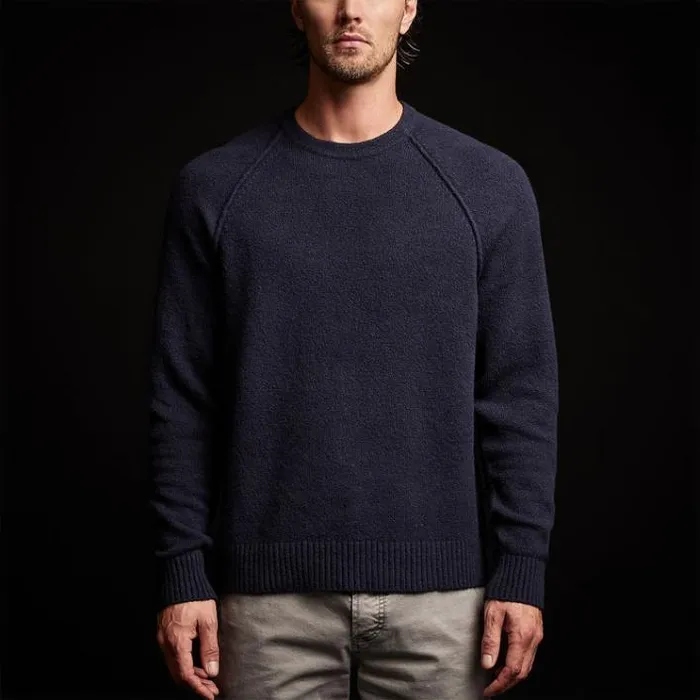 Sweaters Men James Perse Bayshore Cashmere Sweater Navy