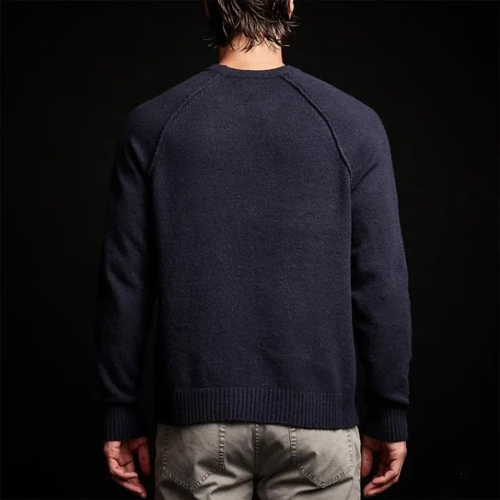 Sweaters Men James Perse Bayshore Cashmere Sweater Navy