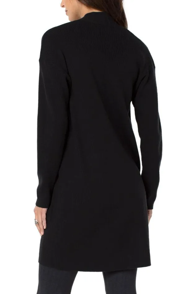 SWEATERS Women Liverpool Los Angeles OPEN FRONT CARDIGAN SWEATER Black
