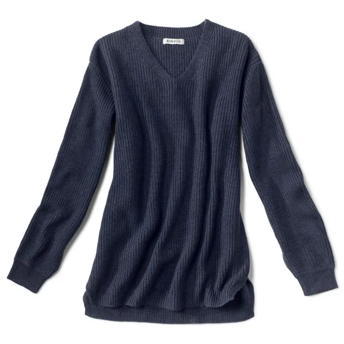 Sweaters Women Orvis Anywear VNeck Sweater Navy