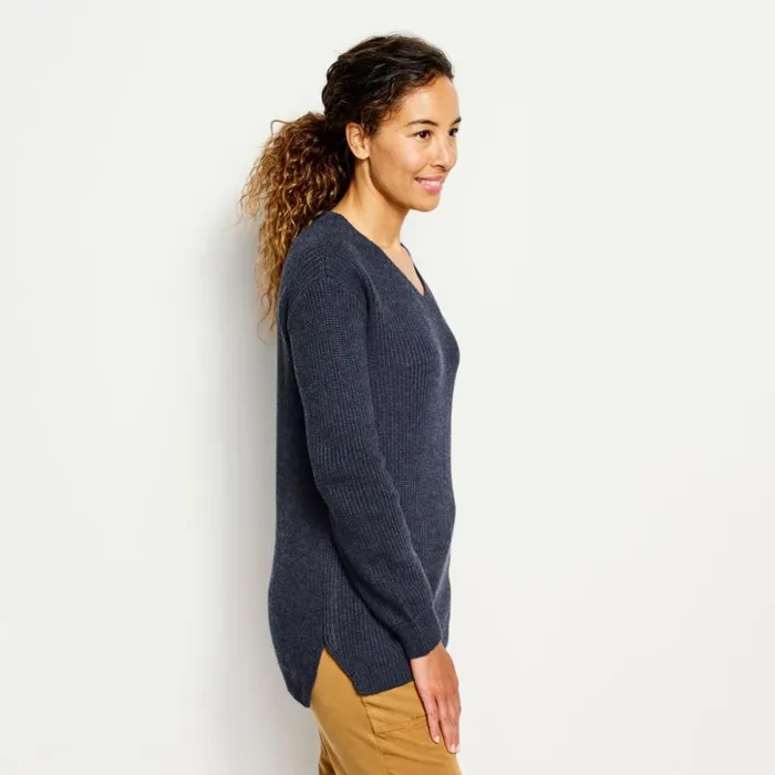 Sweaters Women Orvis Anywear VNeck Sweater Navy