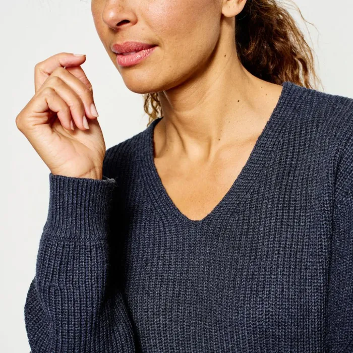 Sweaters Women Orvis Anywear VNeck Sweater Navy