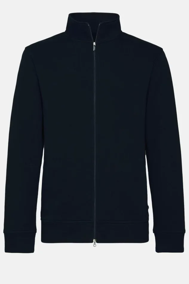Sweatshirts And Joggers Men Boggi Milano Cotton Mixed Full Zip Sweater Navy Blue Sweatshirts And Joggers Men Boggi Milano Cotton Mixed Full Zip Sweater Navy Blue