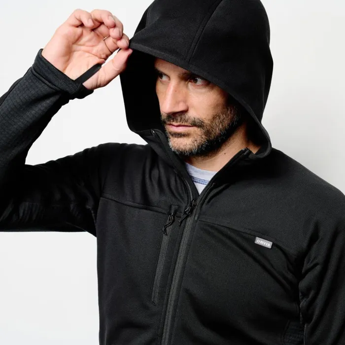 Sweatshirts Men Orvis Mens PRO Fleece Hoodie Blackout