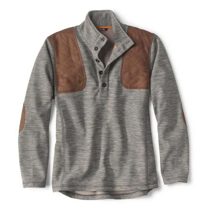 Sweatshirts Men Orvis Sharptail QuarterButton Fleece Grey