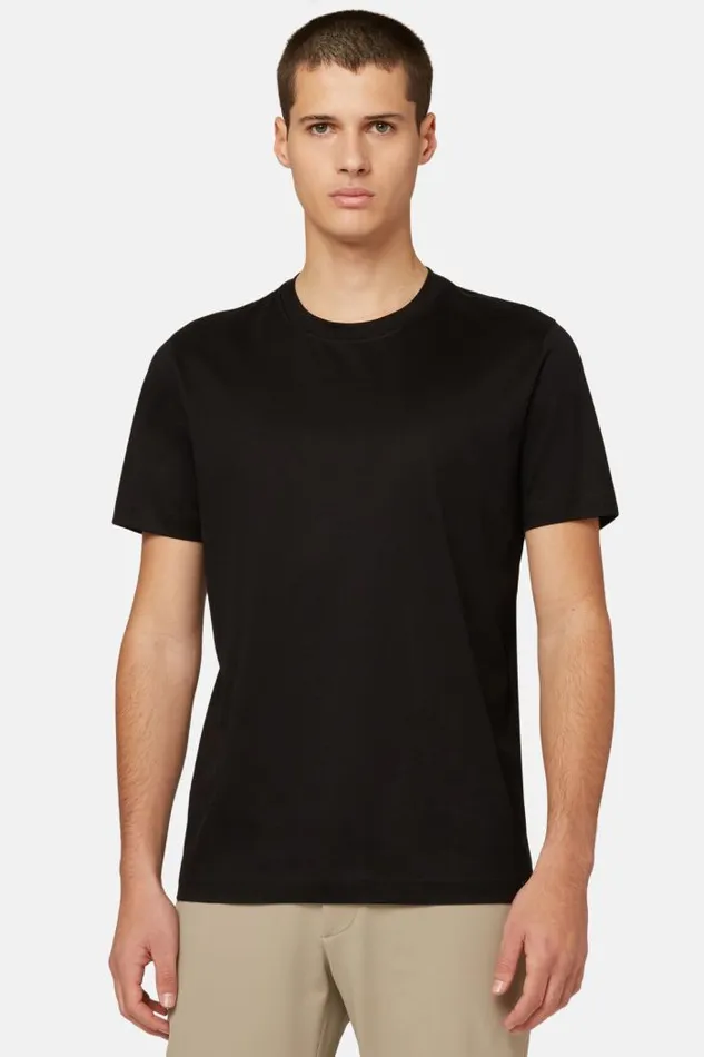 TShirts Men Boggi Milano Pima Cotton Jersey Tshirt Black TShirts Men Boggi Milano Pima Cotton Jersey Tshirt Black