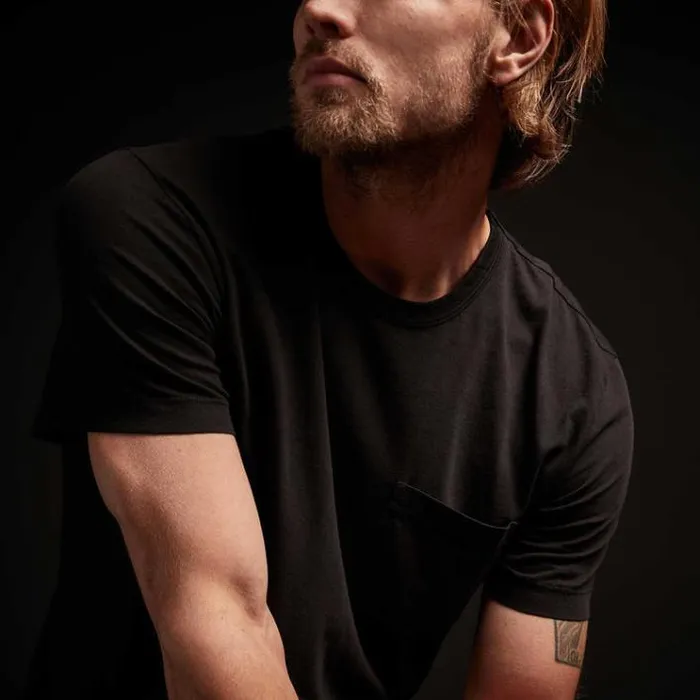 TShirts Men James Perse Lightweight Jersey Pocket Tee Black