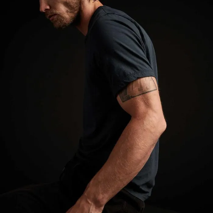 TShirts Men James Perse Luxe Lotus Jersey V Neck French Navy