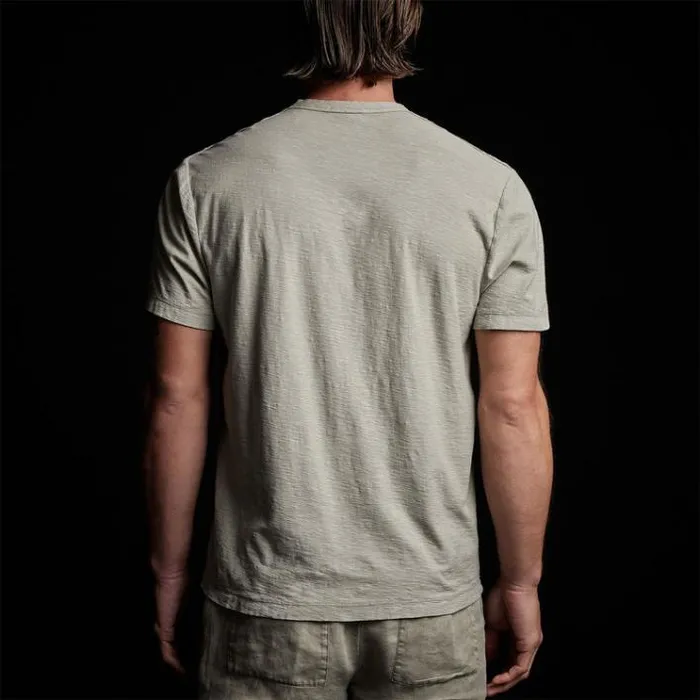 TShirts Men James Perse Reverse Slub Jersey Short Sleeve Crew Silt Pigment