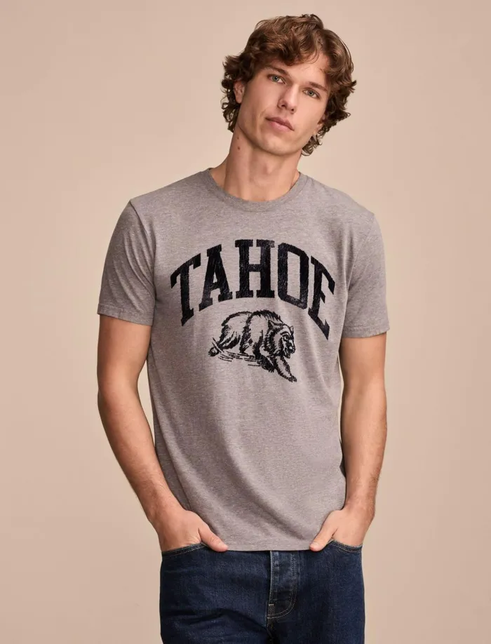 Tahoe Heather Grey Men Lucky Brand Graphic Tees