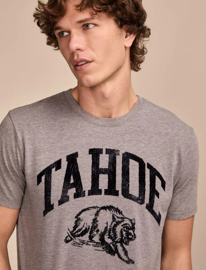 Tahoe Heather Grey Men Lucky Brand Graphic Tees