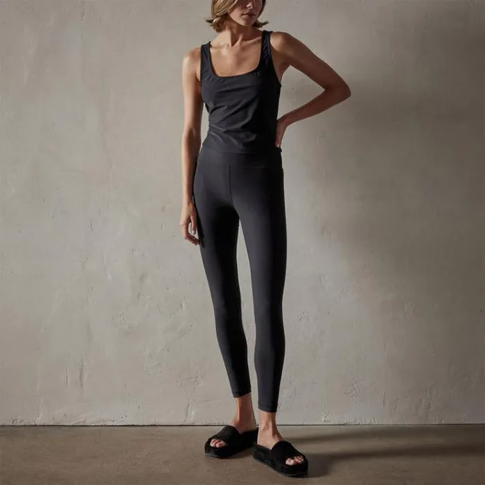 Tanks Women James Perse Square Neck Tank Black