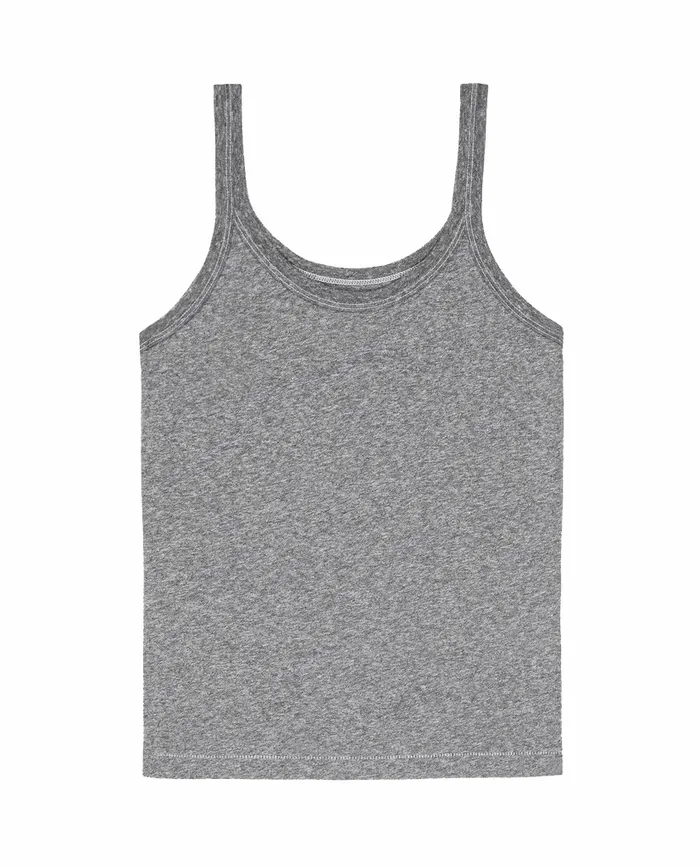 Tanks Women The Great The Slim Tank Solid Heather Grey Tanks Women The Great The Slim Tank Solid Heather Grey