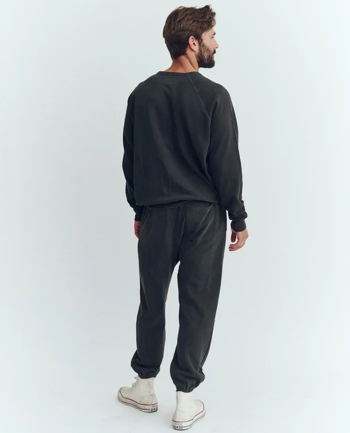 Tees and Sweats Men The Great The Men039s College Sweatshirt Graphic Washed Black With Polar Bear