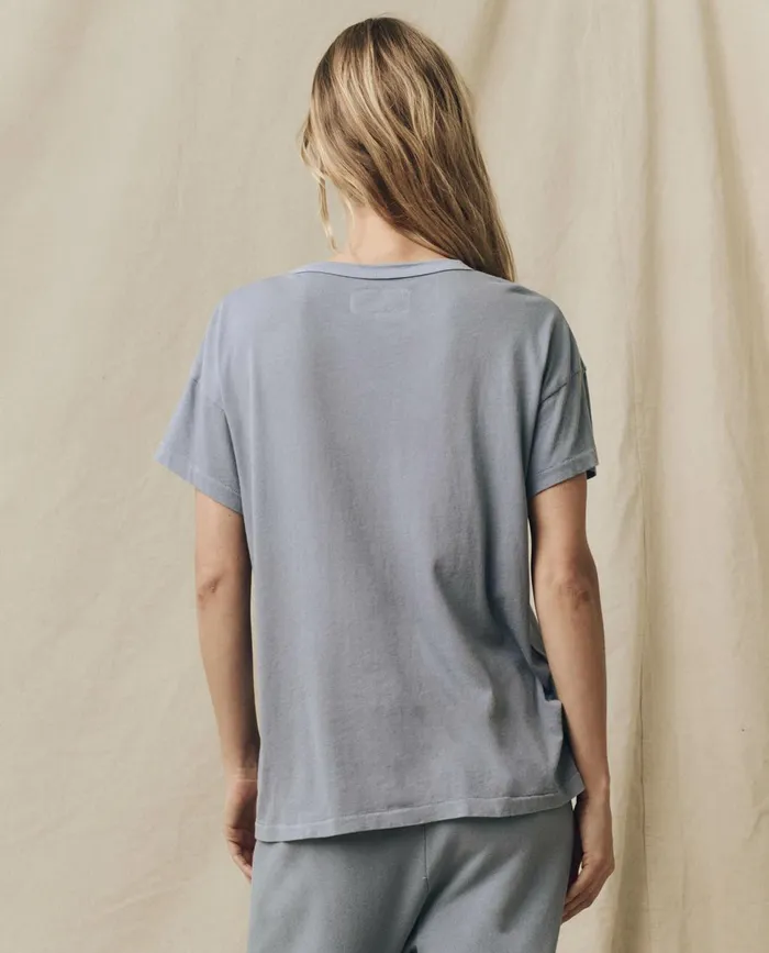 Tees Women The Great The Boxy Crew Solid Big Sky Tees Women The Great The Boxy Crew Solid Big Sky