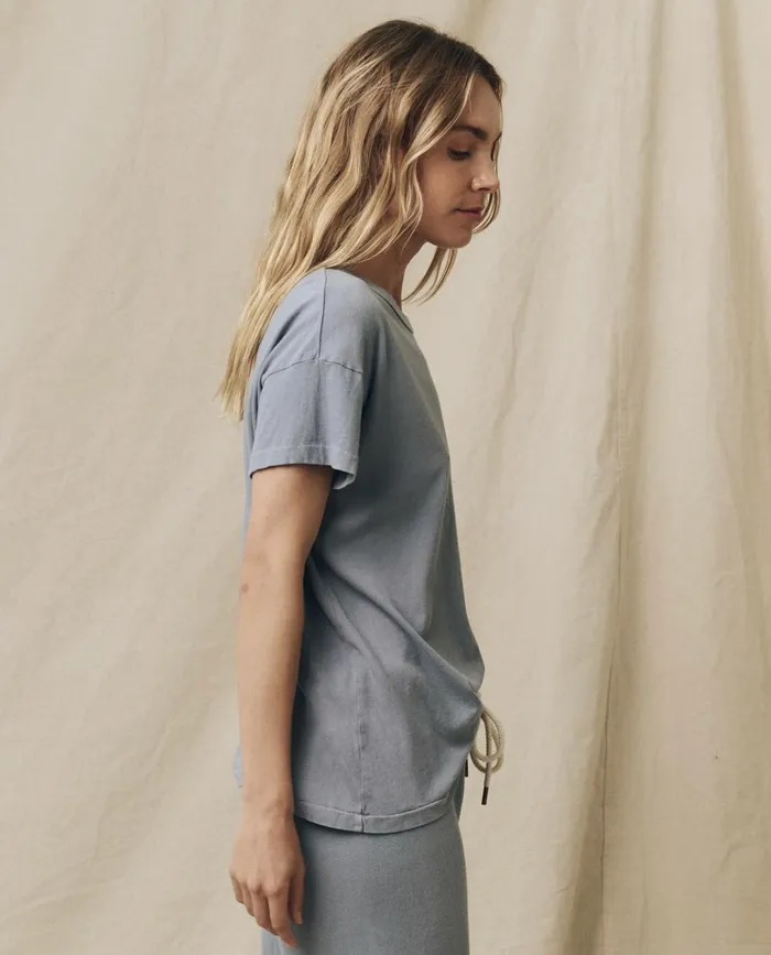 Tees Women The Great The Boxy Crew Solid Big Sky Tees Women The Great The Boxy Crew Solid Big Sky