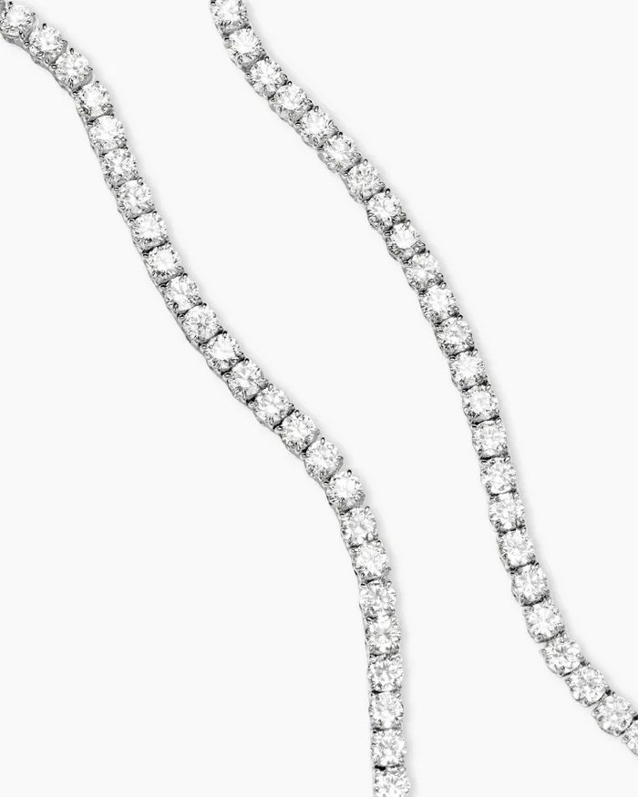 Tennis Necklace In 18K White Gold With Diamonds 4mm Women David Yurman Statement Tennis Necklace In 18K White Gold With Diamonds 4mm Women David Yurman Statement