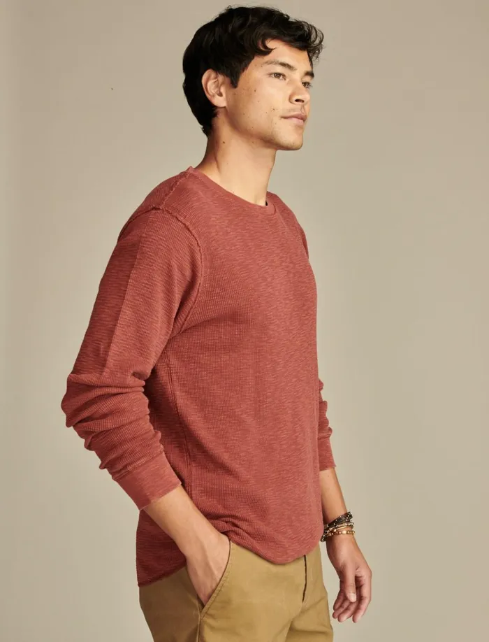 Thermal Crew Fired Brick Men Lucky Brand Shirts and Tops