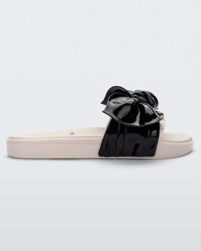 Tie Beach Beigeblack Women Melissa Slides