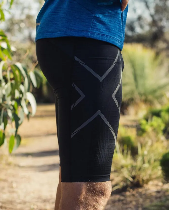 Tights Mens 2XU Light Speed Compression Shorts Blackblack Reflective