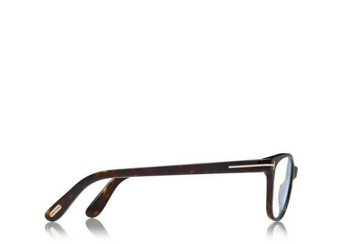 TOM FORD Blue Block Collection Women BLUE BLOCK SOFT SQUARE OPTICALS Dark Havana TOM FORD Blue Block Collection Women BLUE BLOCK SOFT SQUARE OPTICALS Dark Havana