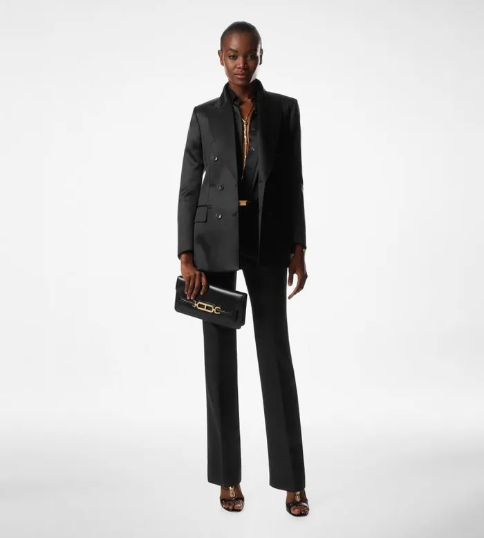 TOM FORD Clutches Women PALMELLATOEFFECT LEATHER WHITNEY EW SHOULDER BAG Black TOM FORD Clutches Women PALMELLATOEFFECT LEATHER WHITNEY EW SHOULDER BAG Black
