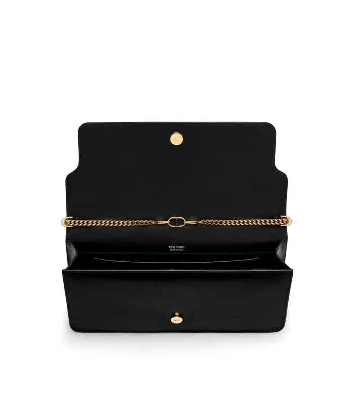 TOM FORD Clutches Women PALMELLATOEFFECT LEATHER WHITNEY EW SHOULDER BAG Black TOM FORD Clutches Women PALMELLATOEFFECT LEATHER WHITNEY EW SHOULDER BAG Black