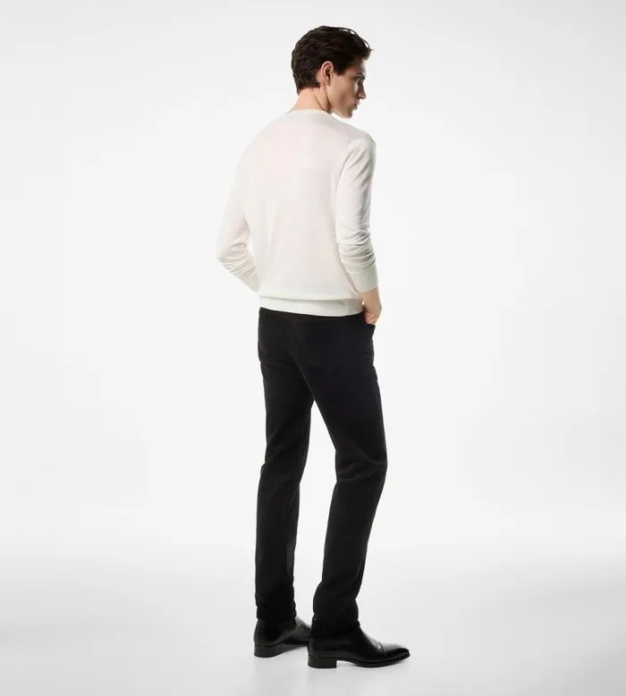 TOM FORD Denim Men 12 WAVES CORD STANDARD FIT DENIM Black TOM FORD Denim Men 12 WAVES CORD STANDARD FIT DENIM Black