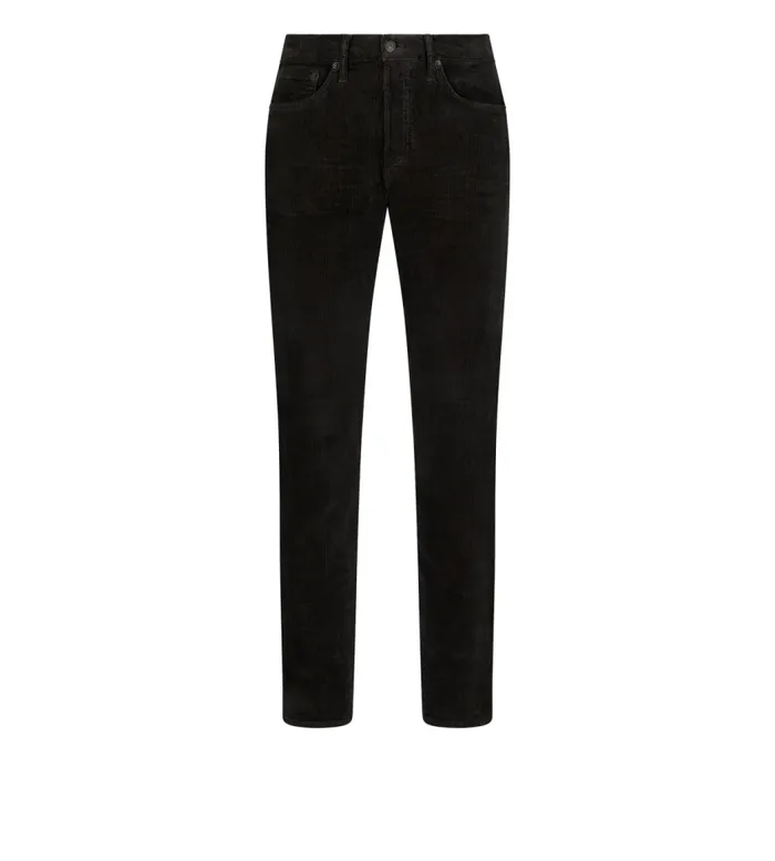 TOM FORD Denim Men 12 WAVES CORD STANDARD FIT DENIM Tawny
