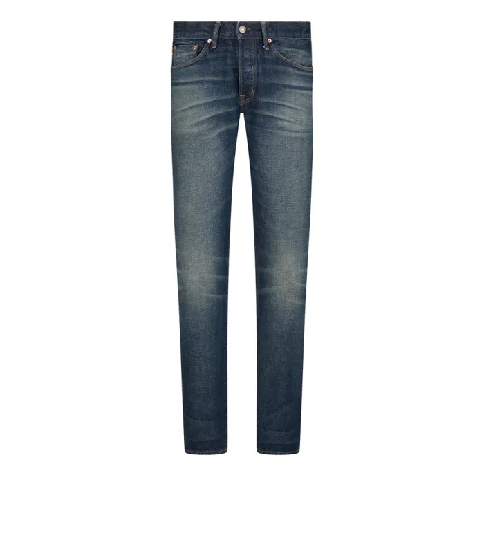 TOM FORD Denim Men AUTHENTIC SELVEDGE STANDARD FIT DENIM Strong Highlow Blue