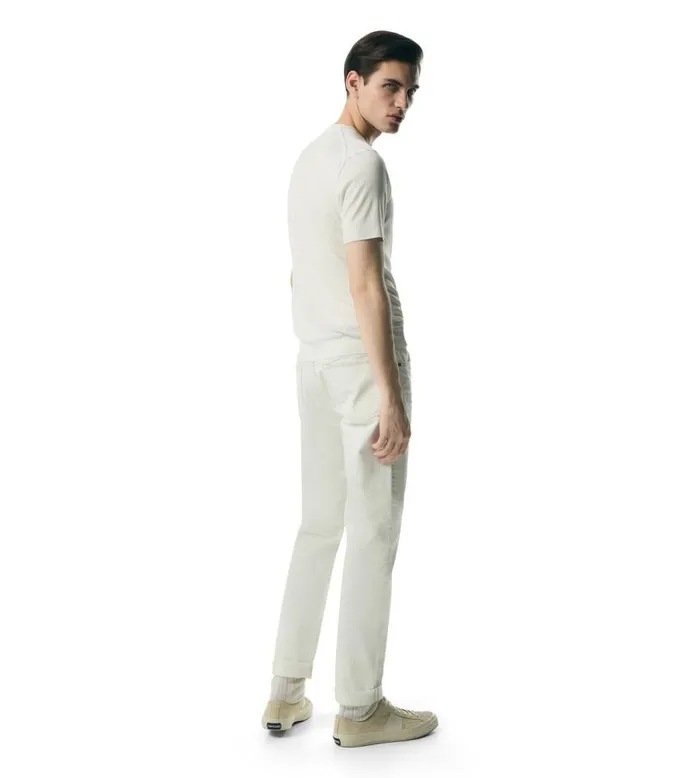 TOM FORD Knitwear Men PLACED RIB CREW NECK Optical White TOM FORD Knitwear Men PLACED RIB CREW NECK Optical White
