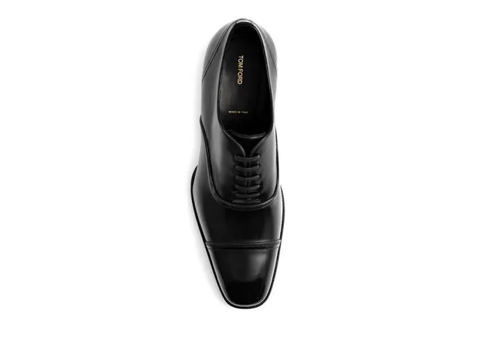 TOM FORD LaceUps Men GIANNI LACE UP CAP TOE Black TOM FORD LaceUps Men GIANNI LACE UP CAP TOE Black