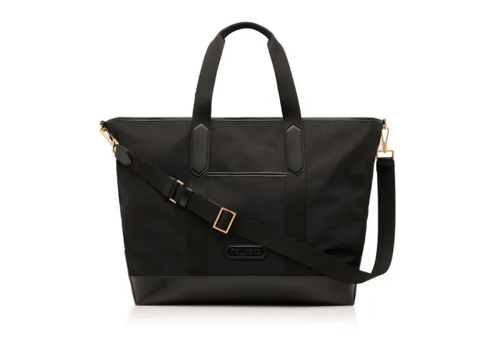 TOM FORD Luggage Men NYLON TOTE BAG Black
