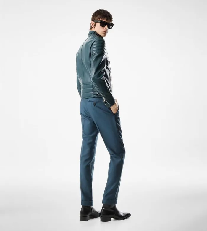 TOM FORD Outerwear Men GRAIN LEATHER ZIP BIKER TOM FORD Outerwear Men GRAIN LEATHER ZIP BIKER