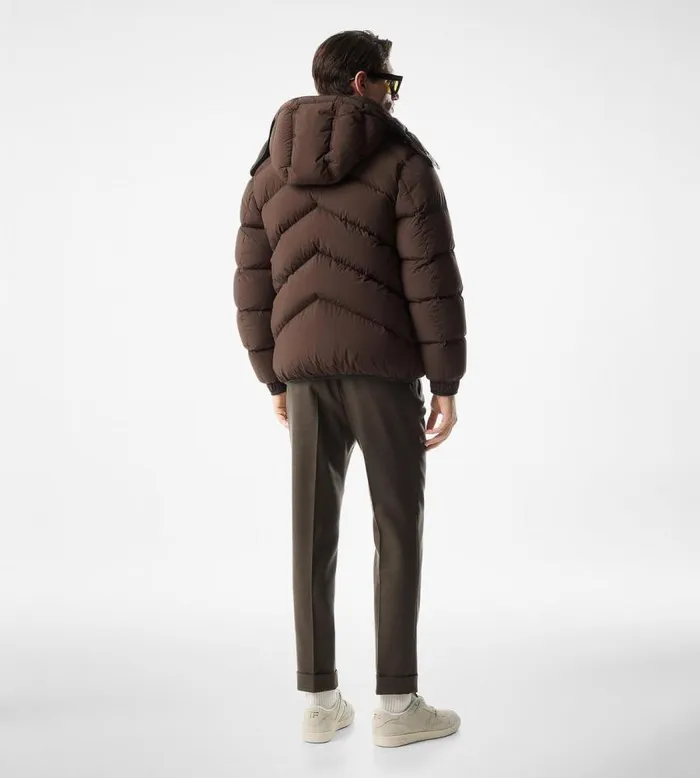 TOM FORD Outerwear Men LIGHT NYLON DOWN JACKET Chocolate TOM FORD Outerwear Men LIGHT NYLON DOWN JACKET Chocolate