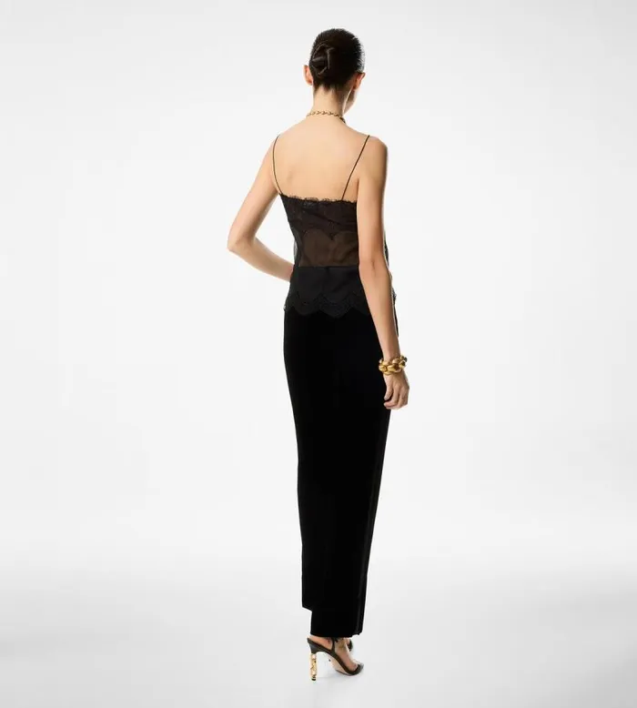 TOM FORD Pants and Shorts Women VELVET 034WALLIS034 TAILORED TUXEDO PANTS Black TOM FORD Pants and Shorts Women VELVET 034WALLIS034 TAILORED TUXEDO PANTS Black
