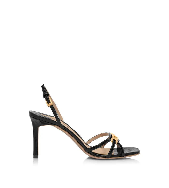 TOM FORD Sandals Women STAMPED CROCODILE LEATHER WHITNEY SANDAL