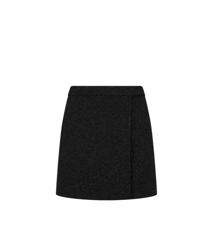 TOM FORD Skirts Women LUREX SLUB WOOL TWEED MINI SKIRT Black
