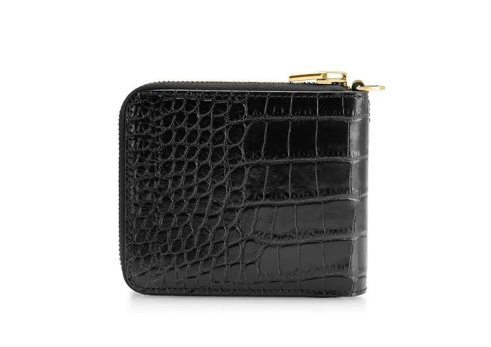 TOM FORD Small Leather Goods Men ALLIGATOR CHAIN WALLET Black TOM FORD Small Leather Goods Men ALLIGATOR CHAIN WALLET Black