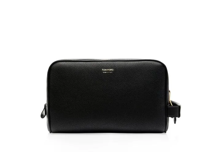 TOM FORD Small Leather Goods Men GRAIN LEATHER TOILETRY BAG Black TOM FORD Small Leather Goods Men GRAIN LEATHER TOILETRY BAG Black