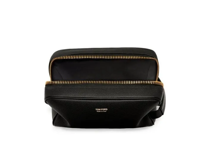 TOM FORD Small Leather Goods Men GRAIN LEATHER TOILETRY BAG Black TOM FORD Small Leather Goods Men GRAIN LEATHER TOILETRY BAG Black