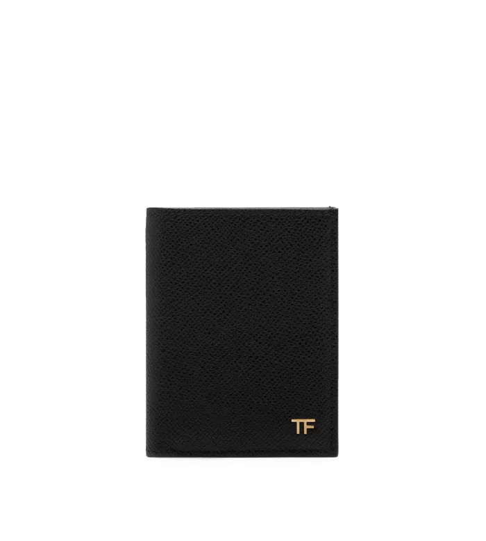TOM FORD Small Leather Goods Men SMALL GRAIN LEATHER FOLDING CARDHOLDER