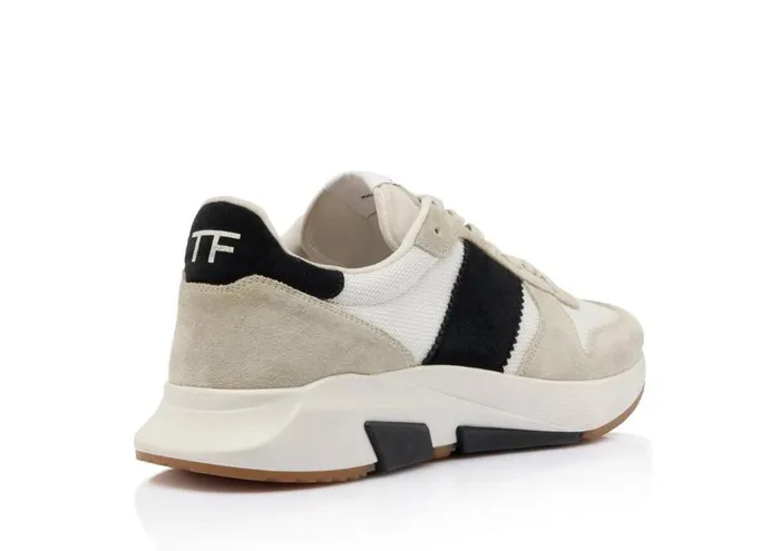 TOM FORD Sneakers Men SUEDE TECHNICAL FABRIC JAGGA SNEAKER Marbleblack White TOM FORD Sneakers Men SUEDE TECHNICAL FABRIC JAGGA SNEAKER Marbleblack White