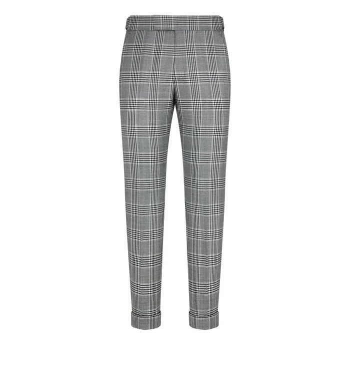 TOM FORD Suits Men GINGHAM OVERCHECK ATTICUS SUIT Combo White and Black TOM FORD Suits Men GINGHAM OVERCHECK ATTICUS SUIT Combo White and Black
