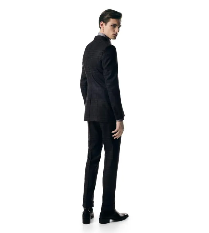 TOM FORD Suits Men GRAND CHECK SHELTON SUIT Grey TOM FORD Suits Men GRAND CHECK SHELTON SUIT Grey