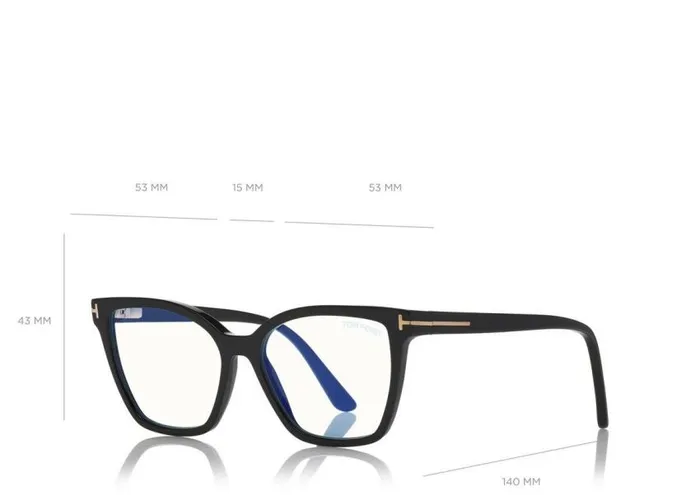 TOM FORD Sunglasses Women DOUBLE CLIP ON BLUE BLOCK OPTICALS Black TOM FORD Sunglasses Women DOUBLE CLIP ON BLUE BLOCK OPTICALS Black