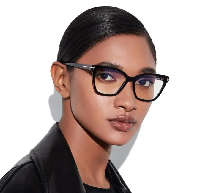 TOM FORD Sunglasses Women DOUBLE CLIP ON BLUE BLOCK OPTICALS Black TOM FORD Sunglasses Women DOUBLE CLIP ON BLUE BLOCK OPTICALS Black