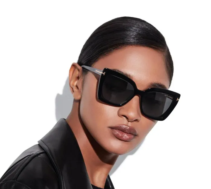 TOM FORD Sunglasses Women DOUBLE CLIP ON BLUE BLOCK OPTICALS Black TOM FORD Sunglasses Women DOUBLE CLIP ON BLUE BLOCK OPTICALS Black